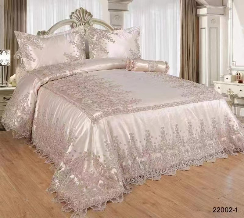 Lace wedding comforter set